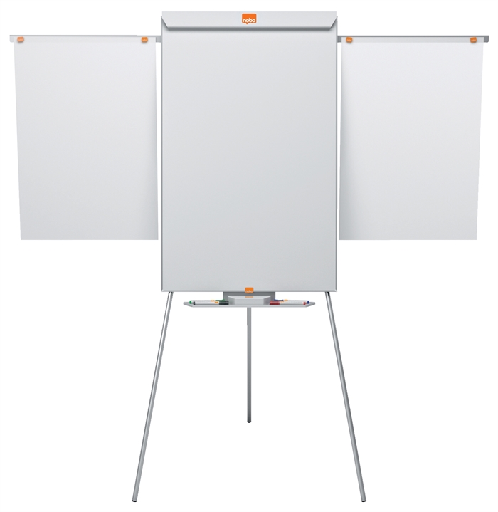 Nobo Flipover Classic with 3 legs + arm, enamel whiteboard