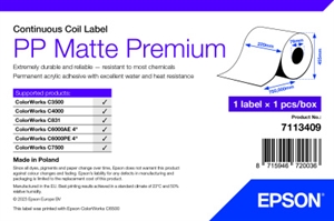 Epson PP Matte Label Premium, Coil, 220mm x 750m