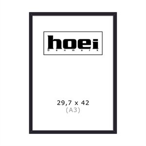 Black wooden frame for photos and posters 29.7 x 42 cm (A3)