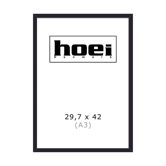 Black wooden frame for photos and posters 29.7 x 42 cm (A3)
