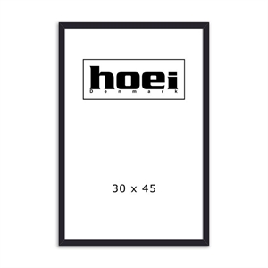 Black wood frame for photos and posters 30 x 45 cm