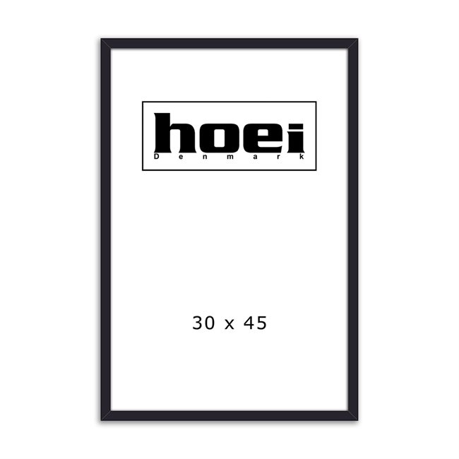 Black wood frame for photos and posters 30 x 45 cm