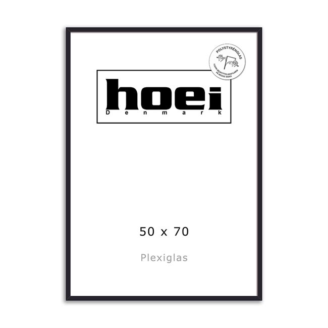 Wooden frame for photo and posters 50 x 70 - PLEXI cm