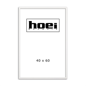 White wooden frame for photos and posters 40 x 60 cm
