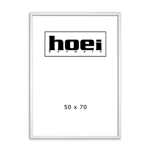 White wooden frame for photos and posters 50 x 70 cm