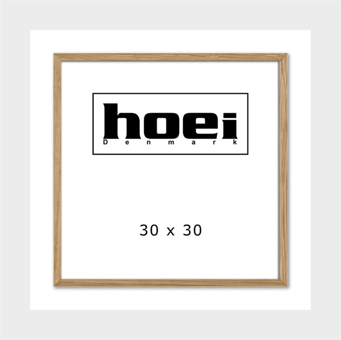 Massive oak frame for photos and posters 30 x 30 cm