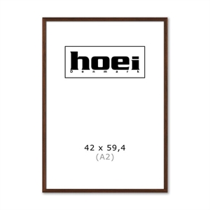 Massive dark oak frame for photos and posters is 42 x 59.4 cm (A2)
