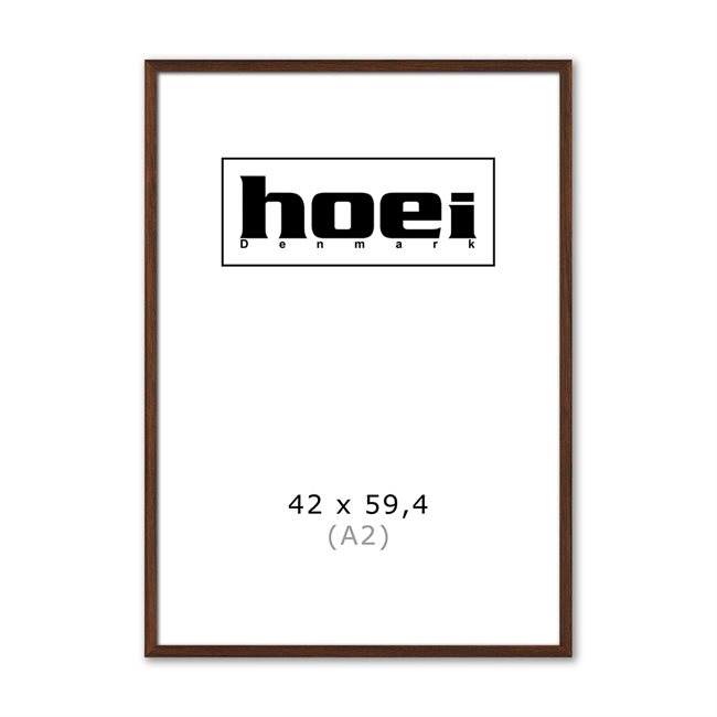 Massive dark oak frame for photos and posters is 42 x 59.4 cm (A2)