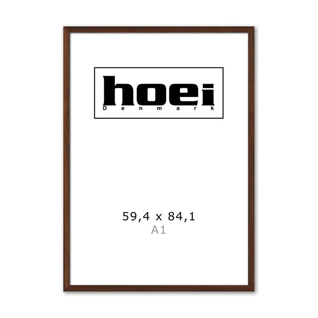 Massive dark oak frame for photos and posters EG 59.4 x 84.1 cm (A1)