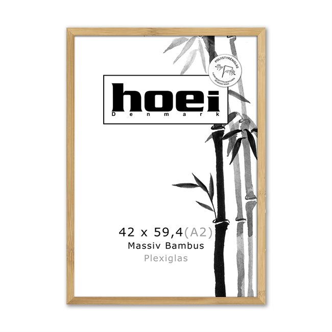 Bamboo wooden frame for photos and posters 42 x 59.4 PLEXI A2 cm