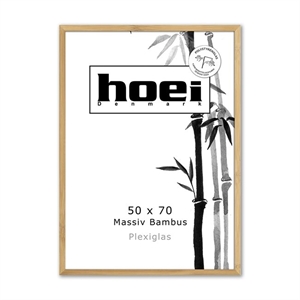 Bamboo wood frame for photos and posters 50 x 70 PLEXI cm
