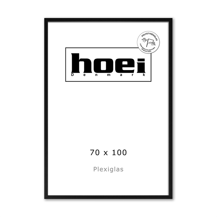 Wooden frame for photos and posters 70 x 100 PLEXI cm
