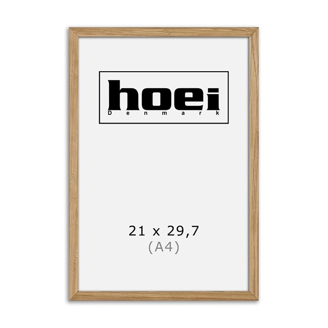 Massive oak frame for photos and posters 21 x 29.7 cm (A4)