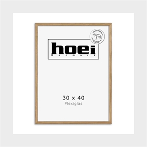 Massive oak frame for photos and posters 30 x 40 PLEXI cm