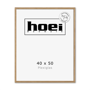 Massive oak frame for photos and posters 40 x 50 PLEXI cm