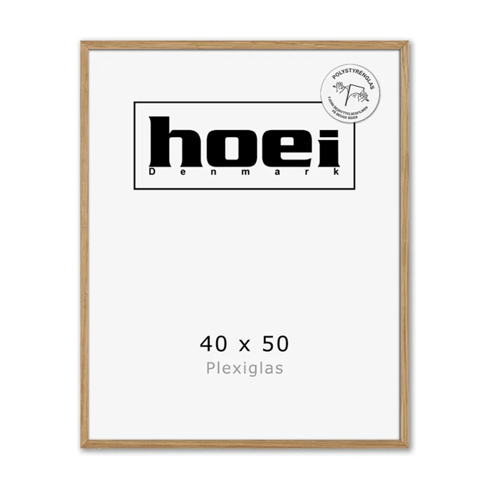 Massive oak frame for photos and posters 40 x 50 PLEXI cm