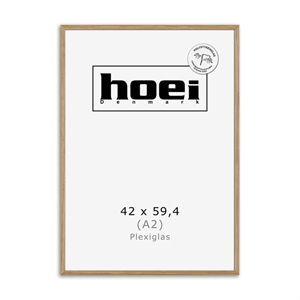 Massive oak frame for photos and posters 42 x 59.4 - A2 PLEXI cm