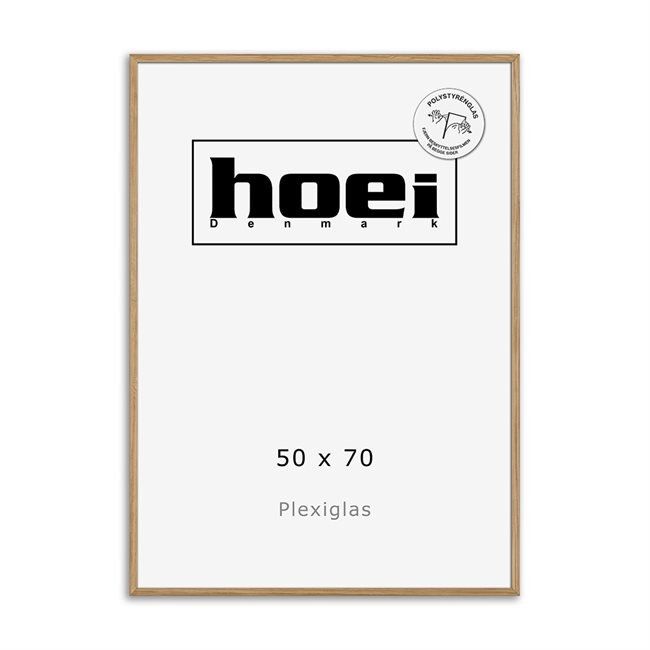 Massive oak frame for photos and posters 50 x 70 PLEXI cm