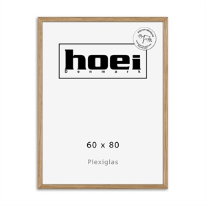 Massive oak frame for photos and posters 60 x 80 PLEXI cm