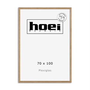 Massive oak frame for photos and posters 70 x 100 PLEXI cm