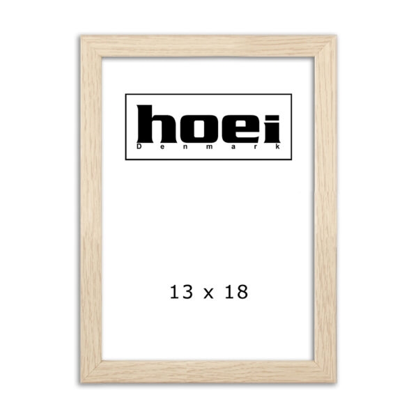 Oak wood frame for photos and posters 13 x 18 cm