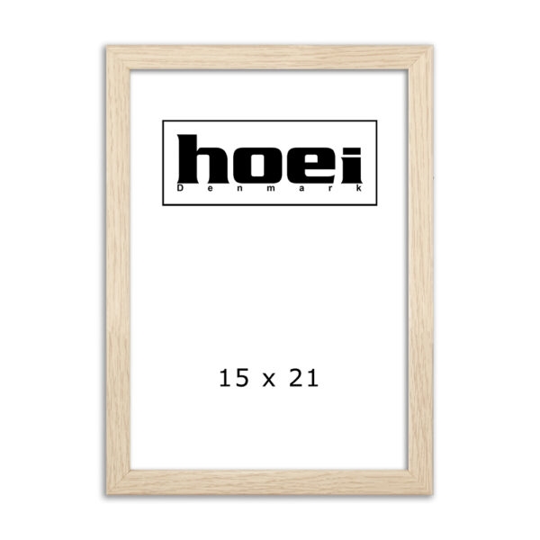 Oak wood frame for photos and posters 15 x 21 cm (A5)