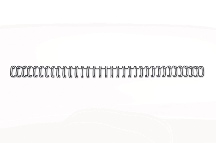 GBC Wire spine 3:1 NO4 6mm A4 black (100)