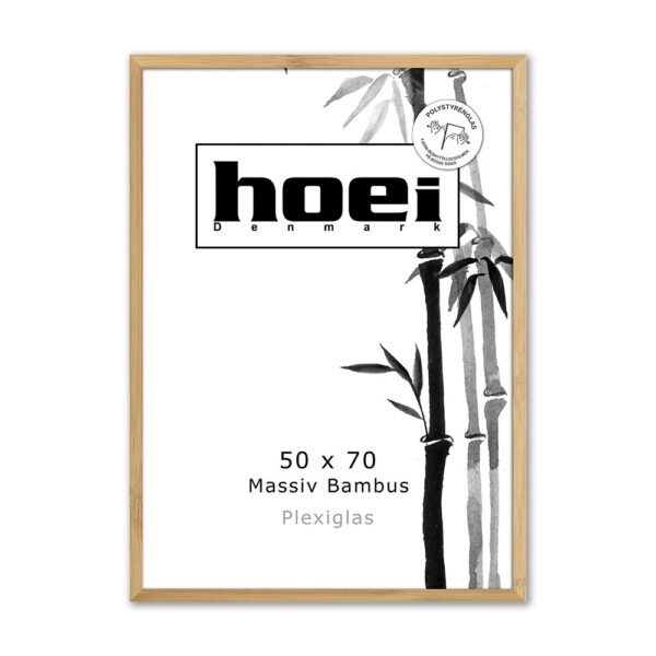 Bamboo wood frame for photos and posters 50 x 70 cm