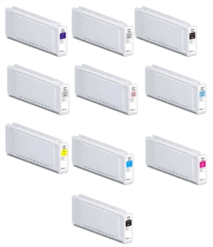 Full set of 700 ml ink cartridges for Epson SureColor P7300 and P9300