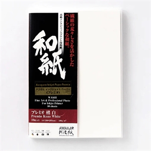 Awagami Premio Kozo White - 180 g/m², 10 sheets