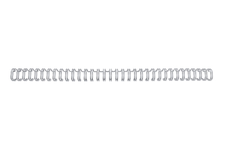 GBC Binding wire 3:1 NO8 12.5mm A4 silver (100)