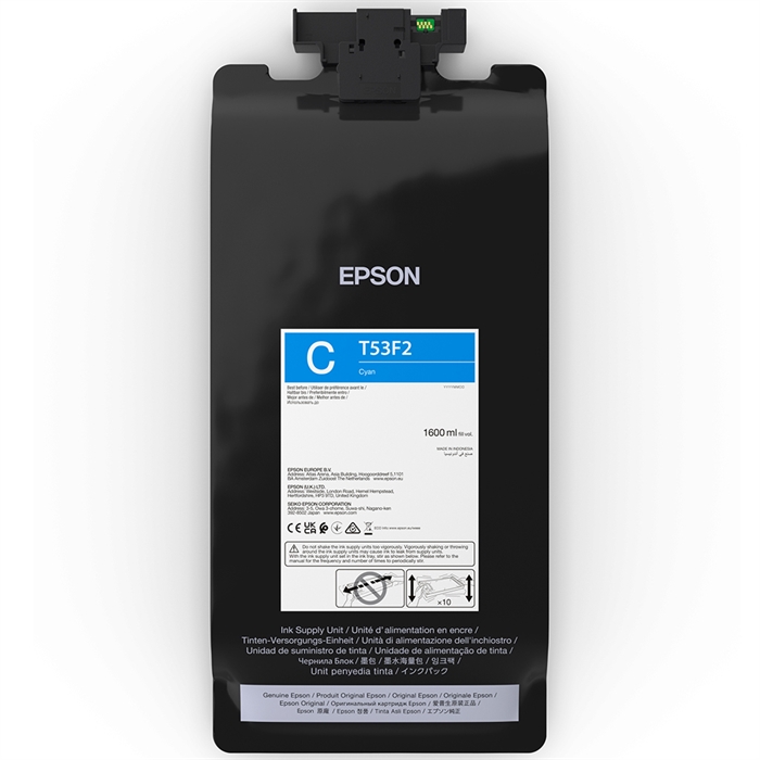 Epson ink bag Cyan 1600 ml - T53F2