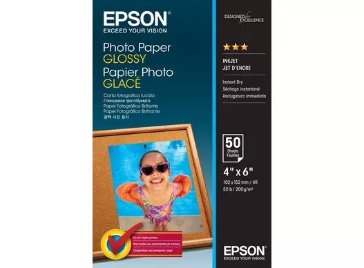 Epson Photo Paper Glossy 200 g/m² - 10x15cm - 50 sheets